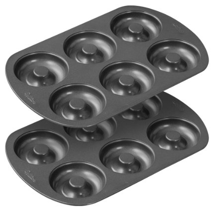 Wilton 2105-1620 6 Cavity Nonstick Donut Pans 2 Pack