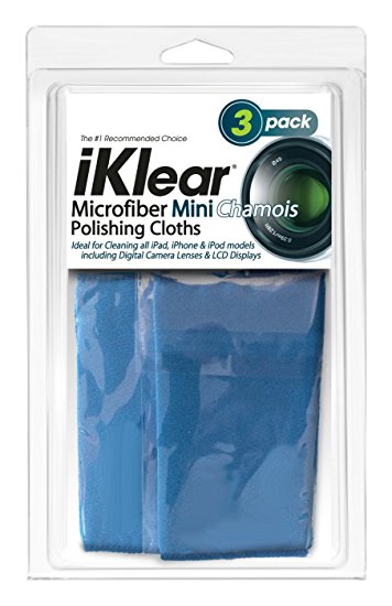 iKlear Travel Size Optical Grade Microfiber Cloths (iK-3Mini)