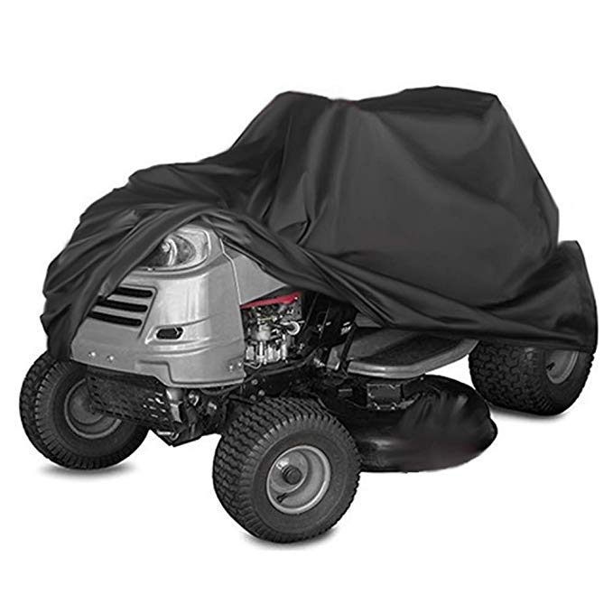 Kasla Waterproof Cover for Riding Lawn Mower and Ride-On Garden Tractor - Resistant Water UV Wind Dust Mildew, Heavy Duty 210D Oxford Outdoor Shelter (55 × 26 × 36 inch)