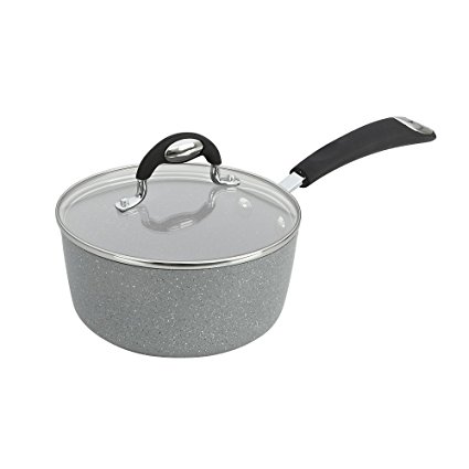 Bialetti Granito Nonstick Sauce Pan, 2-Quart, Gray