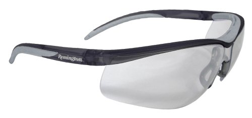 Remington T-71 Dual Mold Shooting Glasses (Clear Anti-Fog Lens/Black Frame)