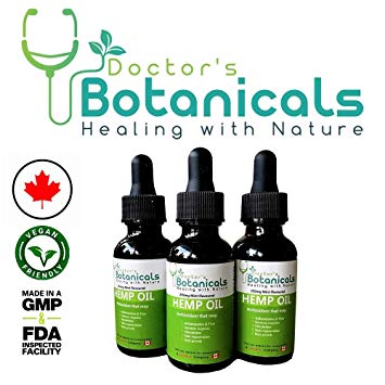 Doctor's Botanicals Hemp Oil for Pain Relief - Perfect Aid for Anxiety, Joint Inflammation, Stress, and Much More! 2020 Tokyo Olympics Judo Contender Approved!