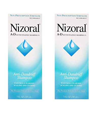 Nizoral A-D Anti-Dandruff Shampoo, 7 Oz - 2 Pack