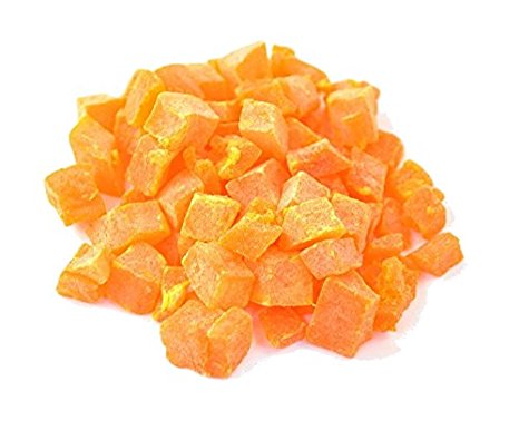 Anna and Sarah Dried Diced Papayas in Resealable Bag, 3 Lbs