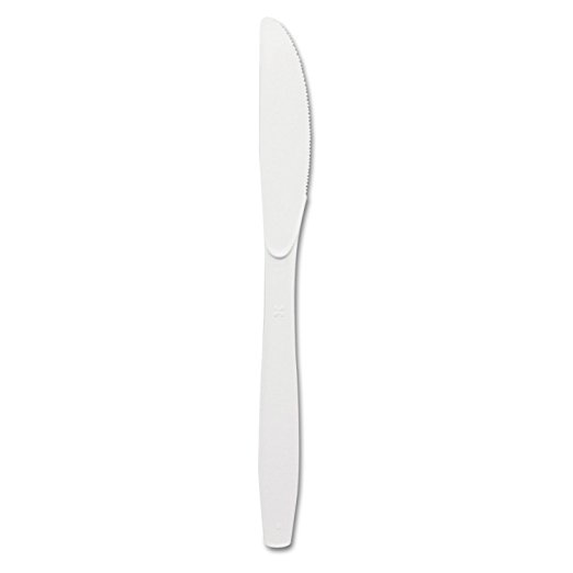 Dixie KM270 Plastic Cutlery, Medium Weight Knife (Pack of 100)