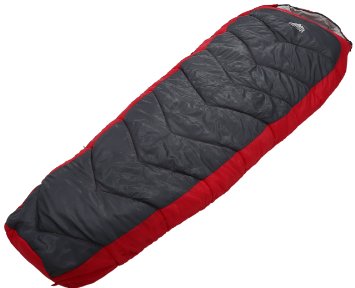 All Season Mummy Sleeping Bag [87x32in] - Comfort Temperature Range of 32-60°F. Constructed with a Ripstop Waterproof Shell, Woven Polyester Liner & High-Loft Fill. Comfortably Fits Most up to 6'6.