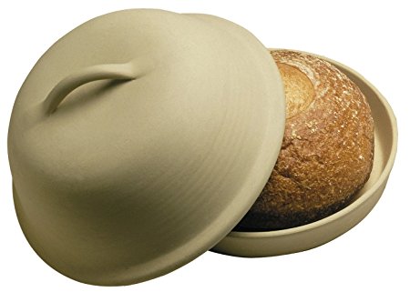 Sassafras Superstone La Cloche Bread Maker and Dome Roasting , Baking Dish, and Non-Stick Bread Baker
