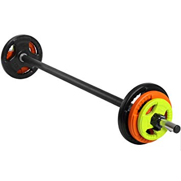 Mirafit 20kg Studio Pump Set - For Aerobic Weights Exercice