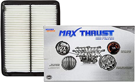 Spearhead Max Thrust Performance Engine Air Filter For All Mileage Vehicles - Increases Power & Improves Acceleration (MT-468)