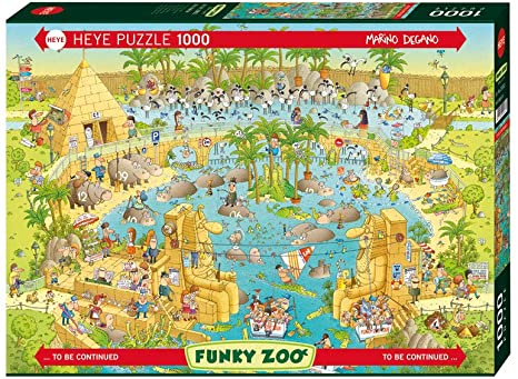 Heye Nile Habitat 1000 Piece Marino Degano Funky Zoo Jigsaw Puzzle