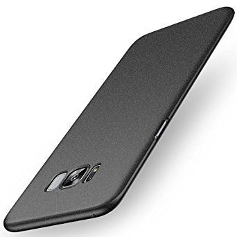 Anccer Samsung Galaxy S8 Plus Case, [Colorful Series] [Ultra-Thin] [Anti-Drop] Premium Material Slim Full Protection Rock Sand Matte Shield Cover 6.2 Inch (Gravel Black)