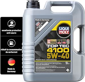 LIQUI MOLY Top Tec 4100 5W-40, 5 L, Technologie de synthèse Huile motrice, SKU: 9511