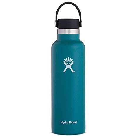 Hydro Flask Double Wall Vacuum Insulated Stainless Steel Leak Proof Sports Water Bottle, Standard Mouth with BPA Free Flex Cap