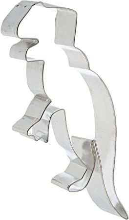 Fox Run T-Rex Dinosaur Cookie Cutter, 4.5", Silver