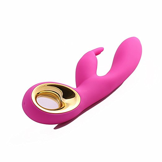 Oopsix G-Spot Rabbit Vibrators, Rechargeable Waterproof Silicone Body Massager Wand, 7 Function 6-Speeds Vibrates Sex Toys (Pink)