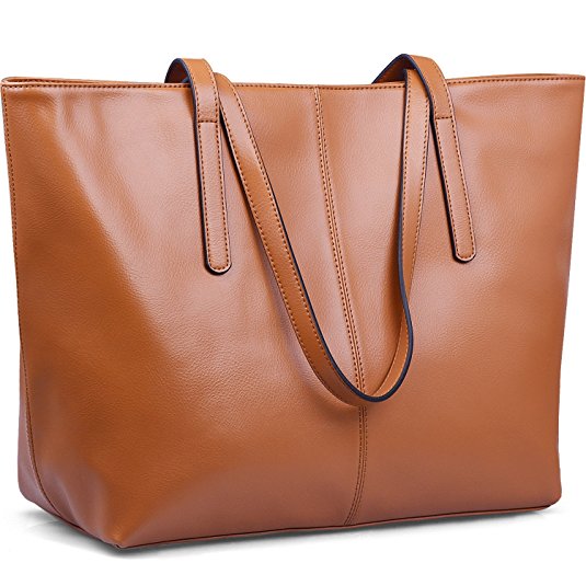 Jack&Chris Women’s Genuine Leather Tote Bag Handbag Shoulder Bag,WBDZ038