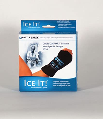 Ice It! MaxCOMFORT System, Cold Comfort Therapy, Wrist Wrap