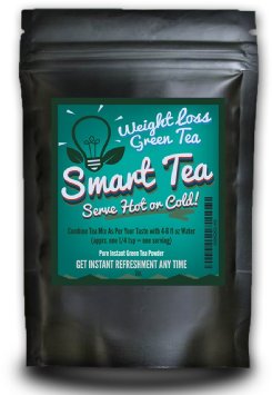 Smart Tea Instant Green Tea Powder - Pure Antioxidant Green Tea - no Fillers, Additives or Artificial Ingredients of Any Kind (2 oz)