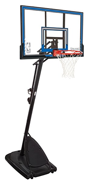 Spalding Portable Basketball System - 50" Polycarbonate Backboard