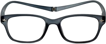 Greenwich Classic Square Reading Glasses Men/Women One Power Reader Neck Hanging Magnetic Snap It Rear Connect