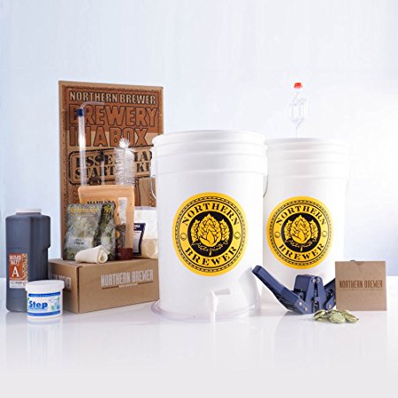 Brewery in a Box Essential Homebrew Beer Brewing Equipment Starter Kit with Chinook IPA Beer Recipe Kit