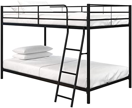 DHP Junior Twin, Low Bed for Kids, Black Bunk