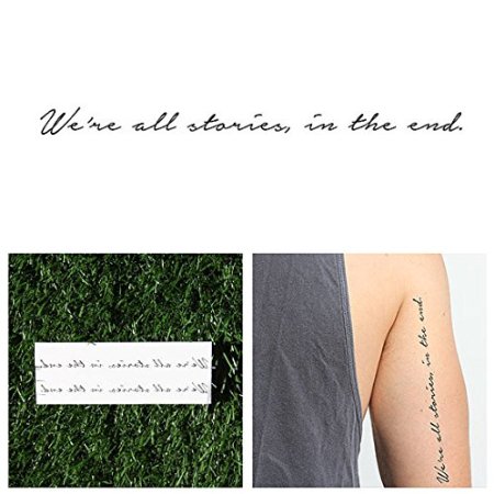 Tattify Doctor Who Quote Temporary Tattoo - Trenzalore Set of 2