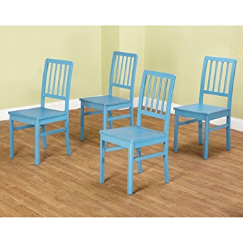 TMS Camden Dining Chair, Blue, Set of 4