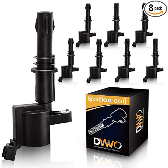 DWVO Ignition Coil Pack of 8 for Ford F-150 Pickup Super Duty Expedition Explorer Mustang - Lincoln - Mercury 4.6L 5.4L 6.8L V8 DG511 C1541 FD508