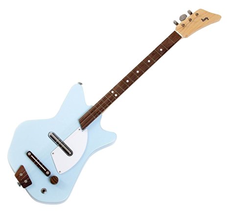 Loog Electric Guitar 3-String Solid-Body Electric Guitar, Blue