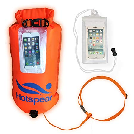 Hotspear Swim Buoy Dry Bag Open Water swimmers Triathletes Swimming Tow Float Durable Nylon