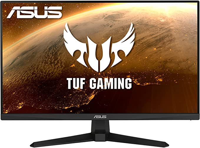 ASUS TUF Gaming 23.8” 1080P Monitor (VG247Q1A) - Full HD, 165Hz (Supports 144Hz), 1ms, Extreme Low Motion Blur, Adaptive-sync, FreeSync Premium, Shadow Boost, Speakers, Eye Care, HDMI, DisplayPort