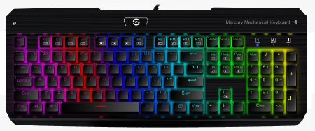 Gaming Keyboard UtechSmart Mercury Full Color RGB Backlit Illuminated Mechanical Gaming Keyboard