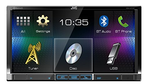 JVC KW-V41BT 7-Inch Double Din Car Stereo Receiver with SiriusXM Radio Ready Compatible with iDataLink Maestro