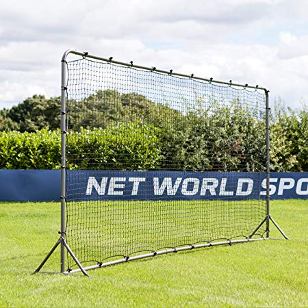 Forza Soccer Rebound Wall (12ft x 6ft 16ft x 7ft) – Dual-Sided Soccer Rebounder | Freestanding Spring-Loaded Soccer Rebound Net [Net World Sports]