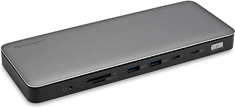 Kensington Thunderbolt 4 Docking Station, Dual 4k / Single 8k Display, 96W Power Delivery, 2 x HDMI 2.0 Ports, SD Card Reader, MacOs/Windows/Surface