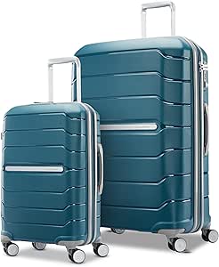 Samsonite Freeform Hardside Expandable with Double Spinner Wheels, Dark Teal, 2-Piece Set (21/28)