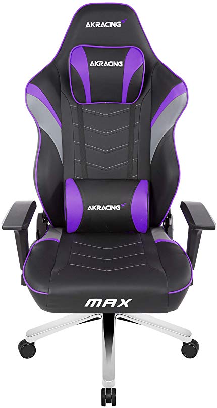 AKRacing Master Series MAX Gaming Chair with Wide Flat Seat, Indigo