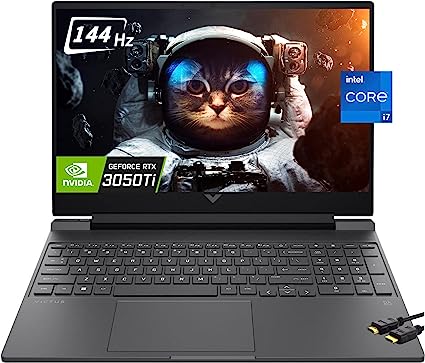 HP Victus Premium Gaming Laptop, 15.6" FHD IPS 144Hz Display, 12th Gen Intel 10-Core i7-12650H, NVIDIA GeForce RTX 3050 Ti, Backlit KB, WiFi 6, Enhanced Thermals, Windows 11 Home(64GB|2TB SSD)