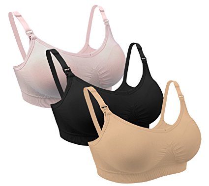 iLoveSIA 3PACK/2PACK Womens Seamless Nursing Bra Bralette