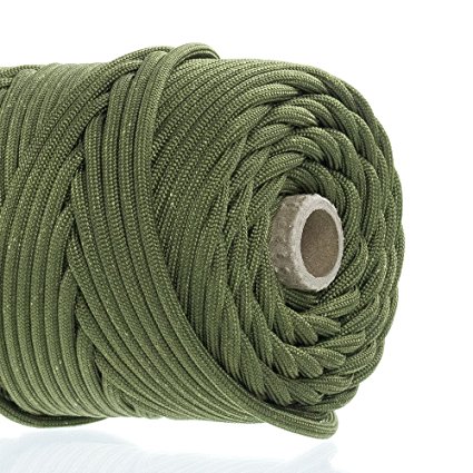 GOLBERG 750lb Paracord / Parachute Cord – US Military Grade – Authentic Mil-Spec Type IV 750 lb Tensile Strength Strong Paracord – Mil-C-5040-H – 100% Nylon – Made in USA