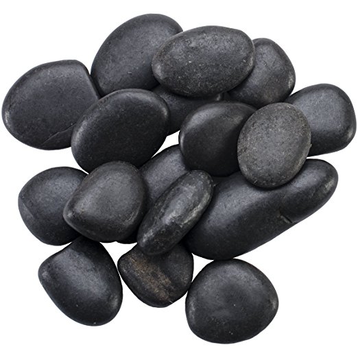 FloraCraft, Rocks with 5-Pound Square Reuseable Jar, Multiple Sizes, Black