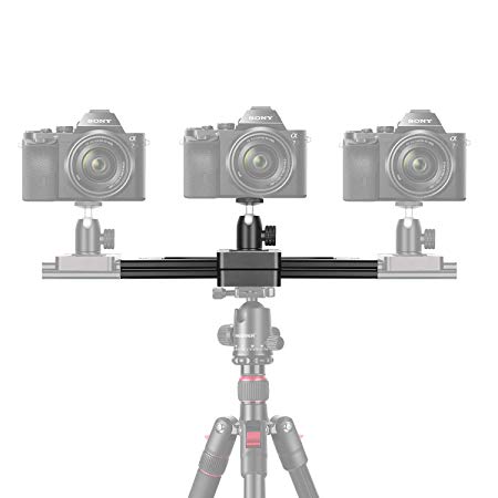 Neewer Portable Mini Camera Video Slider Rail, 9-inch Extendable to 15-inch 2-Way Retractable Damping Dolly Track Rail Slider for Small Camera, Micro-SLR Camera and Smartphones, Max. Load 6.6 pounds