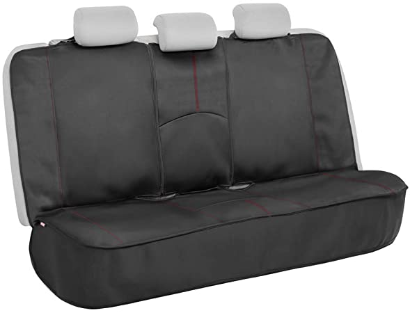 Motor Trend SpillGuard Waterproof Rear Seat Protector – Universal Fit Neoprene Foam Bench Cover with Extended Side Coverage for Car, Truck, Van, and SUV