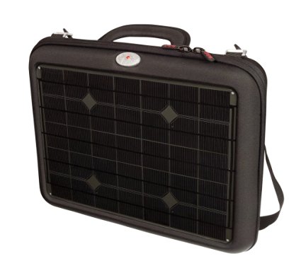 Voltaic Systems "Generator" 18.0W Portable Solar Briefcase Charger for Laptops, Tablets, and Phones with 20,000mAh/72Wh Battery Backup Bank with 5V/2A USB, and 12V/4A, 16V/3.5A, 19V/3A selectable outputs for Laptops, DSLR batteries, Apple Mac, Sony, Toshiba, Asus, Samsung, Dell, iPhone, and iPad - 1024-C