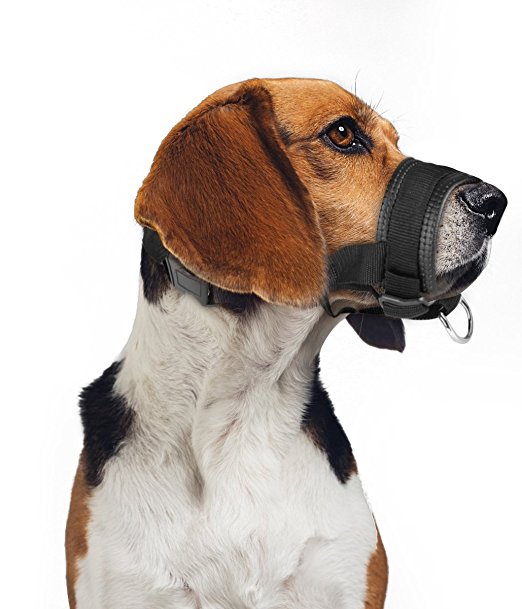 ONSON Dog Muzzle - Adjustable and Comfortable Nylon Muzzles for Small Medium Large Extra Dog - Stops Biting, Safe Retraining of Aggressive Dogs