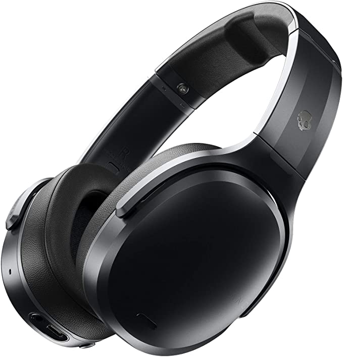 Skullcandy Crusher ANC Wireless Active Noise Canceling Over-Ear Headphones, Black (S6CPW-M448)