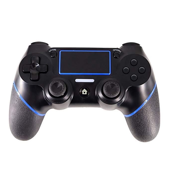 PS4 Controller,J&TOP Wireless Bluetooth Dualshock Gamepad for PlayStation 4,Touch Panel Joypad with Dual Vibration
