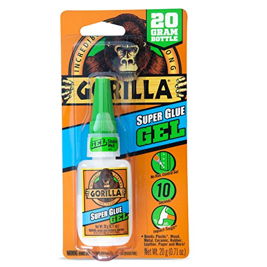 Gorilla Super Glue Gel, 20 Gram, Clear