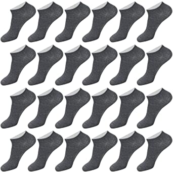 Enerwear-Coolmax 24,48,72P Pack Men's and Women's Cotton Low Cut No Show Socks